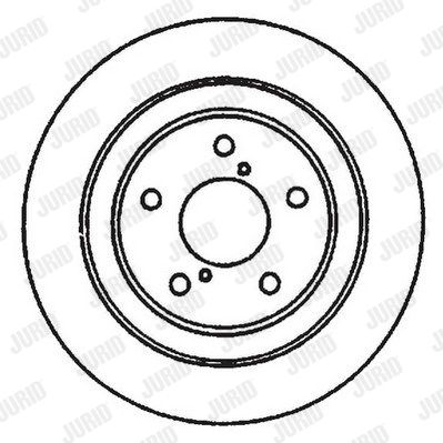 JURID Тормозной диск 561667JC