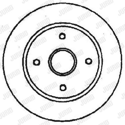 JURID Тормозной диск 561678JC