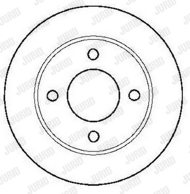 JURID Тормозной диск 561683JC