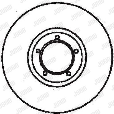 JURID Тормозной диск 561699J