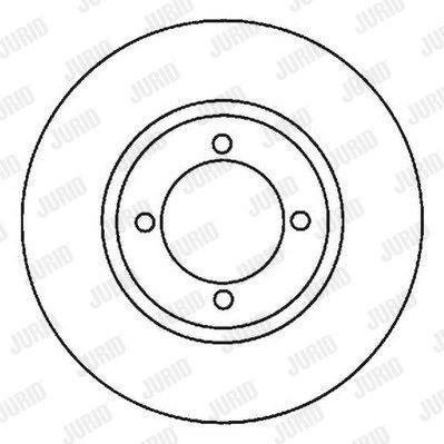 JURID Тормозной диск 561700J