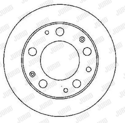 JURID Тормозной диск 561753J