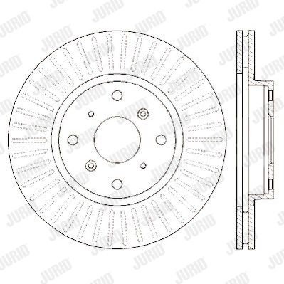 JURID Тормозной диск 561993J
