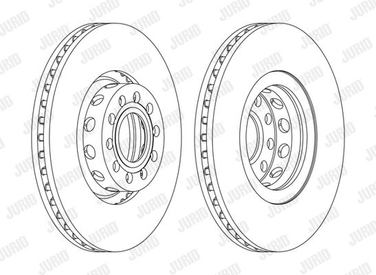 JURID Тормозной диск 562002JC