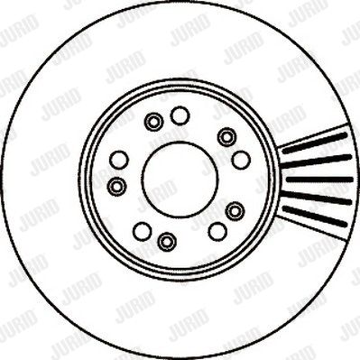 JURID Тормозной диск 562023J