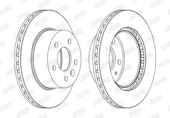JURID Тормозной диск 562054J