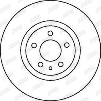 JURID Тормозной диск 562061JC