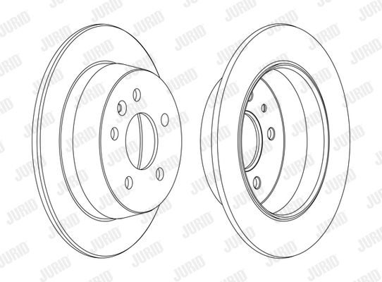 JURID Тормозной диск 562065J