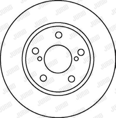 JURID Тормозной диск 562077JC