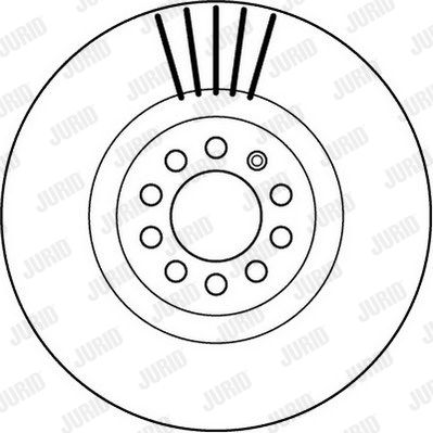JURID Тормозной диск 562132J