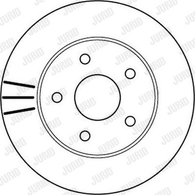 JURID Тормозной диск 562147JC