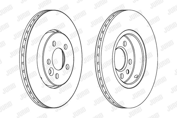 JURID Тормозной диск 562165J
