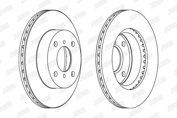 JURID Тормозной диск 562167JC