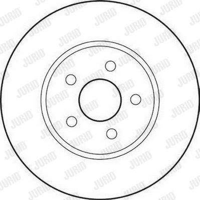 JURID Тормозной диск 562180J