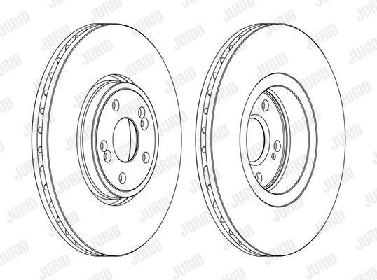 JURID Тормозной диск 562187JC-1