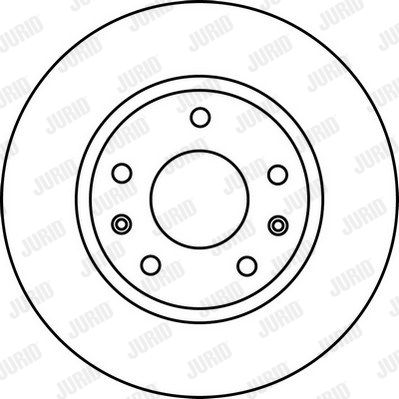 JURID Тормозной диск 562225J