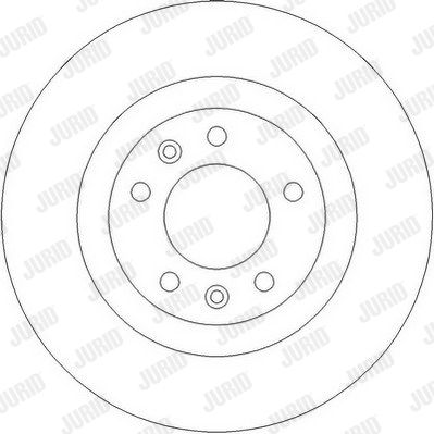 JURID Тормозной диск 562253J