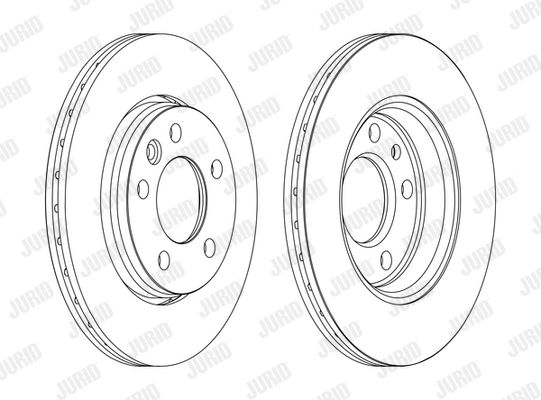 JURID Bremžu diski 562262JC