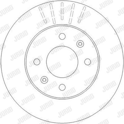 JURID Тормозной диск 562273JC
