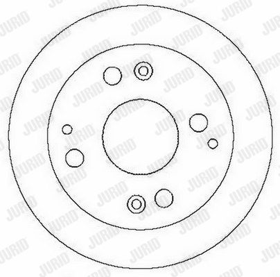 JURID Тормозной диск 562282J