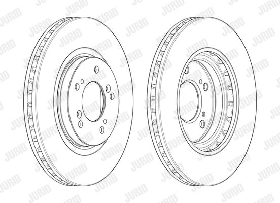 JURID Тормозной диск 562283J