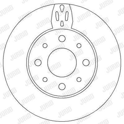 JURID Тормозной диск 562296JC