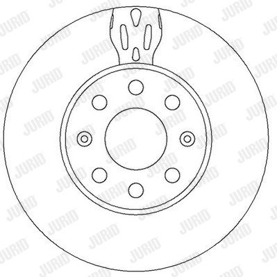 JURID Тормозной диск 562304JC