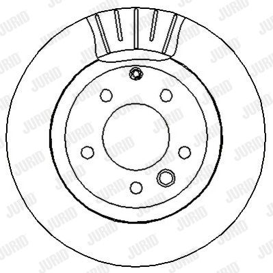 JURID Тормозной диск 562325J