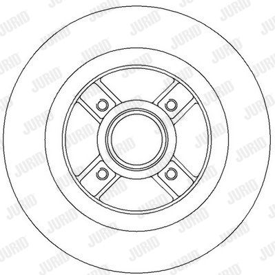 JURID Тормозной диск 562368JC