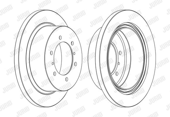 JURID Тормозной диск 562380JC-1
