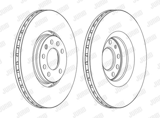 JURID Тормозной диск 562390JC-1