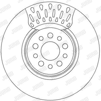 JURID Тормозной диск 562394J