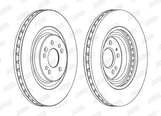 JURID Bremžu diski 562402JC-1
