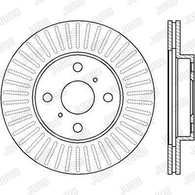 JURID Тормозной диск 562409JC