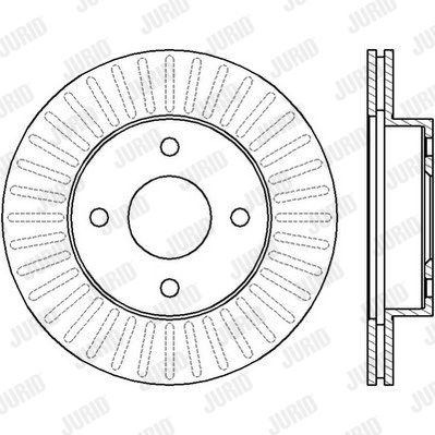 JURID Тормозной диск 562426J