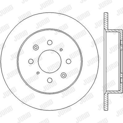 JURID Bremžu diski 562440JC