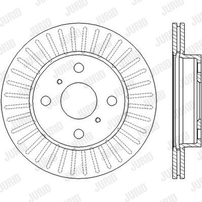 JURID Тормозной диск 562443J