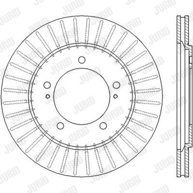 JURID Тормозной диск 562445J