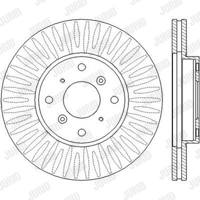 JURID Тормозной диск 562458JC
