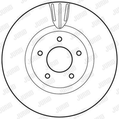 JURID Bremžu diski 562465J
