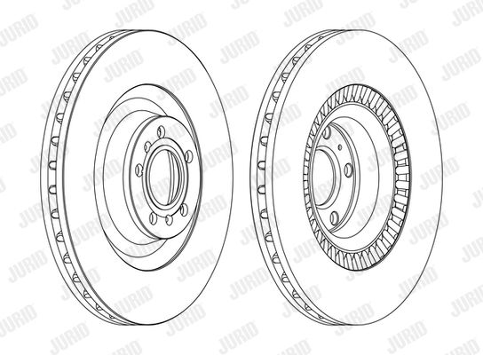 JURID Bremžu diski 562517JC-1