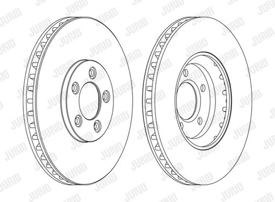 JURID Тормозной диск 562533JC-1