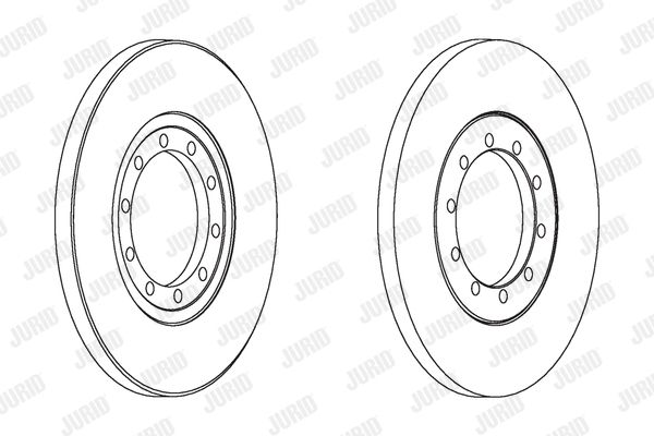 JURID Тормозной диск 562537JC