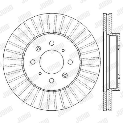 JURID Тормозной диск 562545JC