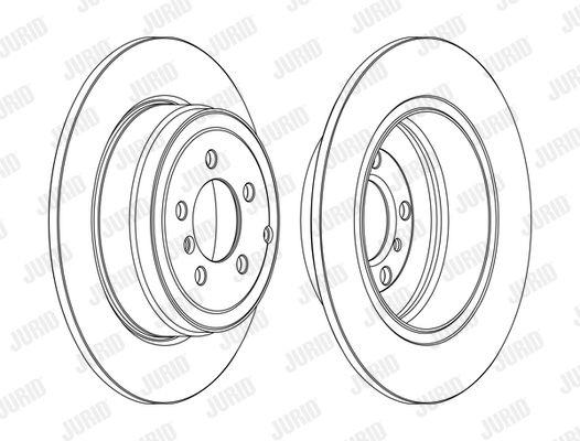 JURID Bremžu diski 562558JC-1