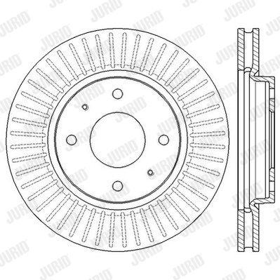 JURID Тормозной диск 562573JC