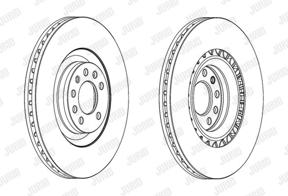 JURID Тормозной диск 562579JC-1