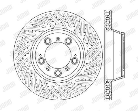 JURID Тормозной диск 562587JC-1