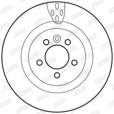 JURID Тормозной диск 562654JC