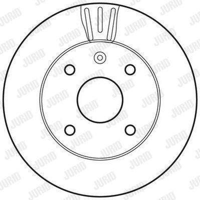 JURID Тормозной диск 562662JC